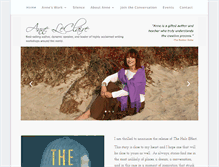 Tablet Screenshot of anneleclaire.com